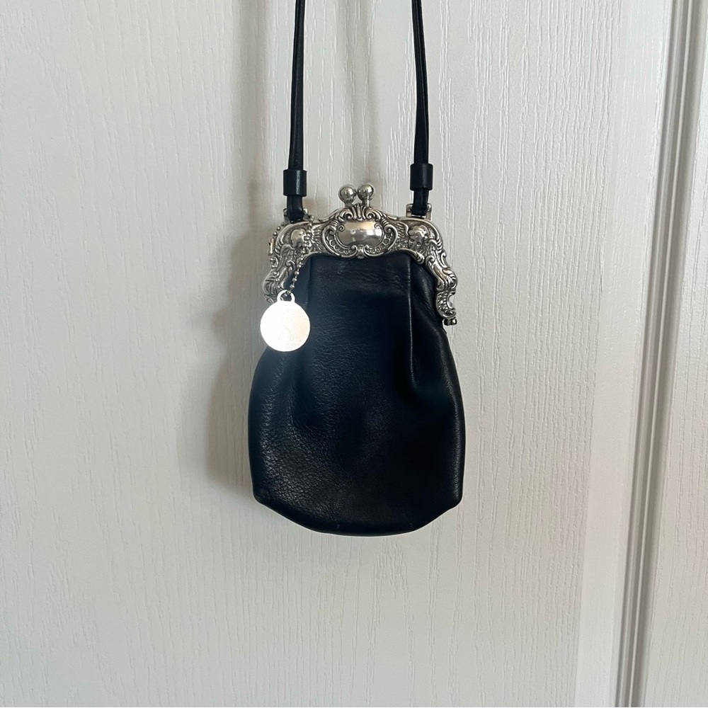 Brighton Black Leather Elegant Women's Bag. One World Purse